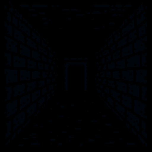 Make a dark 2d hallway very dark 8 bit.
In-Game asset.  2d.  High contrast.  No shadows