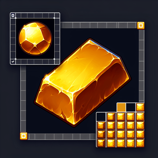 Single Gold.
Single Game Texture. In-Game asset. 2d. Blank background. High contrast. No shadows.