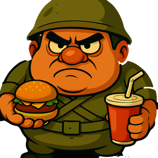 Elinde hamburger ve kola olsun