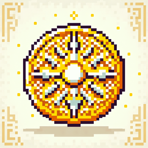 A gold coin. 8 bit pixel art.
Single Game Texture.  In-Game asset.  2d.  Blank background.  High contrast.  No shadows