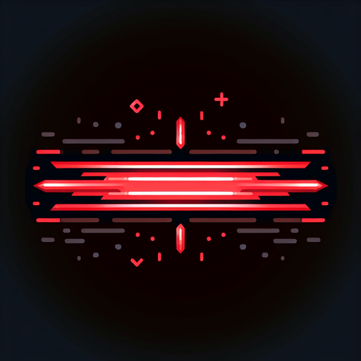 linear laser  red horizontal.
Single Game Texture. In-Game asset. 2d. Blank background. High contrast. No shadows.