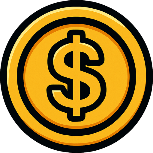 coin.
In-Game asset.  2d.  High contrast.  No shadows