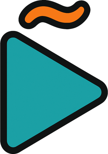 Diseño simple de una figura de reproducir ñ
In-Game asset.  2d.  High contrast.  No shadows