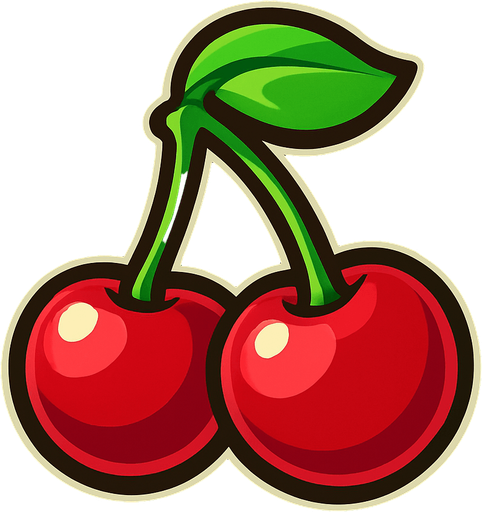 Cherry.
In-Game asset.  2d.  High contrast.  No shadows