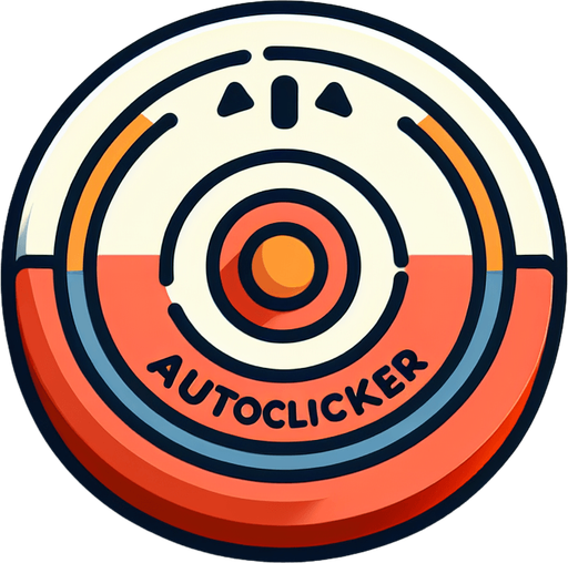 a button saying 'autoclicker'.
In-Game asset. 2d. Blank background. High contrast.