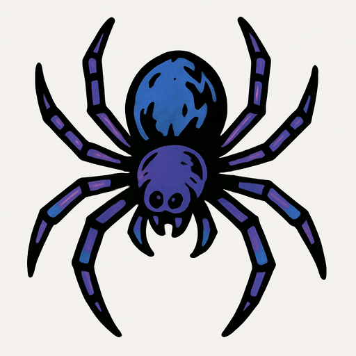 Araignée.
In-Game asset.  2d.  High contrast.  No shadows