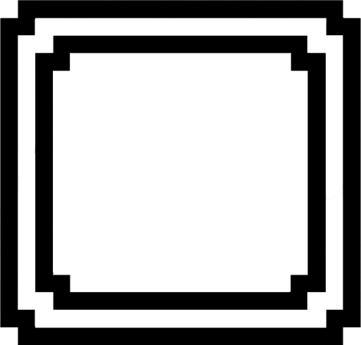 Hotbar slot.
In-Game asset.  2d.  High contrast.  No shadows