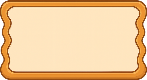Mobile game style bottom menu background with borders vector. No background. Transparent background. Blank background. No shadows. 2d. In-Game asset. flat