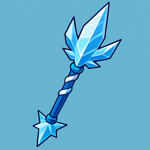 Ice Spear  inspired by Pokemon and Digimon.
In-Game asset.  2d.  High contrast.  No shadows