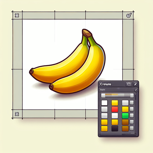 A couple of bananas.
Single Game Texture. In-Game asset. 2d. Blank background. High contrast. No shadows.