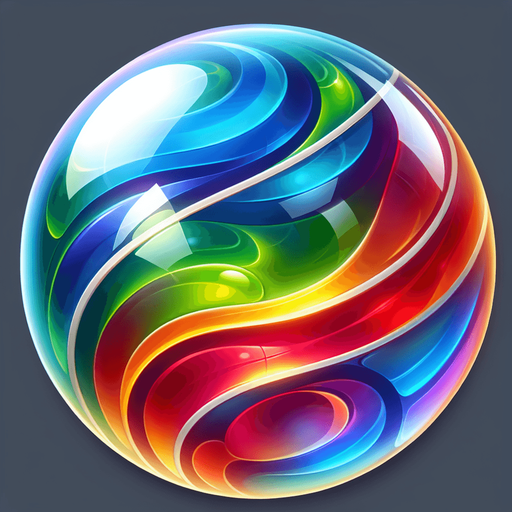 COLORED GLASS MARBLE.
Single Game Texture. In-Game asset. 2d. Blank background. High contrast. No shadows.