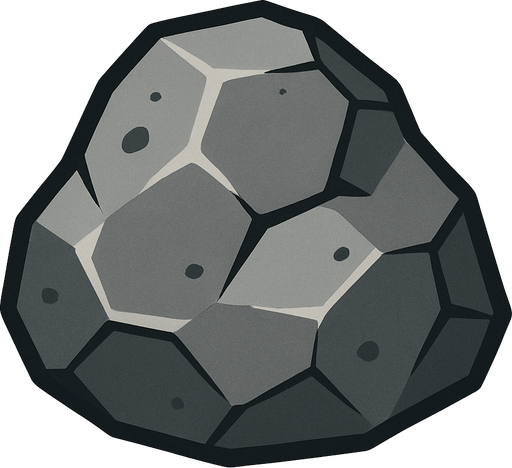 TAŞ.
In-Game asset.  2d.  High contrast.  No shadows