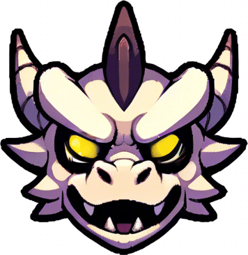 big yellow circles for pupils for the dragons eyes