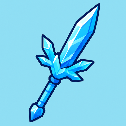 Ice Spear  inspired by Pokemon and Digimon.
In-Game asset.  2d.  High contrast.  No shadows