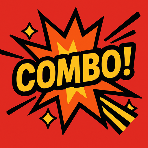 combo effect.
In-Game asset.  2d.  High contrast.  No shadows