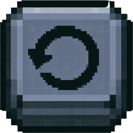 Can you change the icon on the middle of the button to show a rotation arrow?