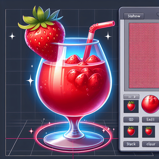 A nice glass of strawberry daiquiry.
Single Game Texture. In-Game asset. 2d. Blank background. High contrast. No shadows.
