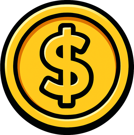 Coin.
In-Game asset.  2d.  High contrast.  No shadows