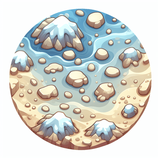 hafif taşlı zemin. üstten görünüm. cartoon