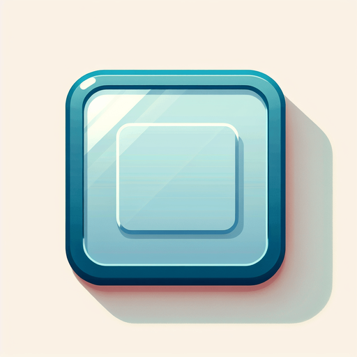 Design a minimalist rectangular UI panel for a quiz game..
Single Game Texture. In-Game asset. 2d. Blank background. High contrast. No shadows.