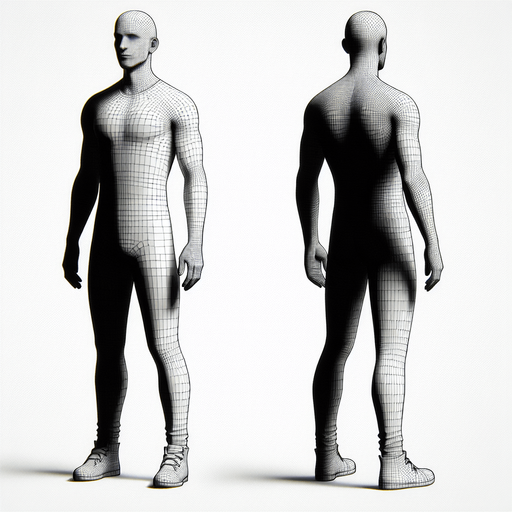 client man MG.
Single Game Texture.  In-Game asset.  2d.  Blank background.  High contrast.  No shadows