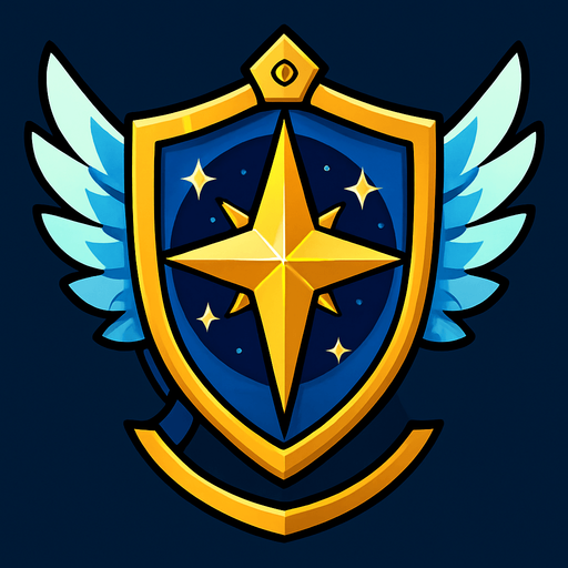 escudo celestial.
In-Game asset.  2d.  High contrast.  No shadows