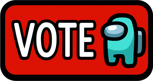 voteButton among us.
In-Game asset.  2d.  High contrast.  No shadows