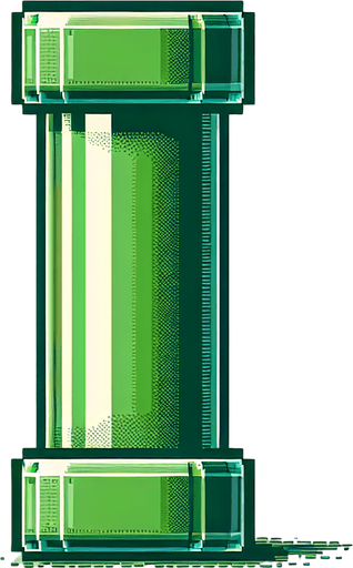 mario tube only 1x1 size. green colored, dikey,realistic but detailles
Single Game Texture.  In-Game asset.  2d.  Blank background.  High contrast.  No shadows