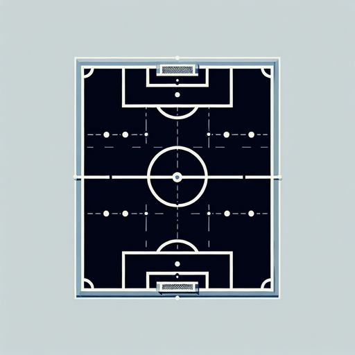 ФУТБОЛЬНОЕ ПОЛЕ С РАЗМЕТКАМИ С ВИДУ СВЕРХУ.
Single Game Texture. In-Game asset. 2d. Blank background. High contrast. No shadows.