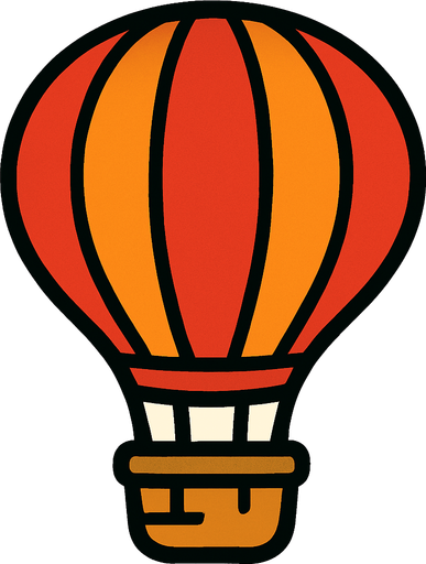flying air balloon.
In-Game asset.  2d.  High contrast.  No shadows