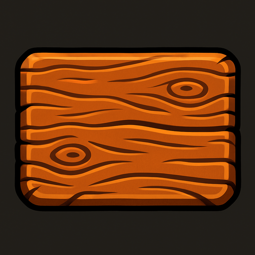 Ahşap tema.
In-Game asset.  2d.  High contrast.  No shadows