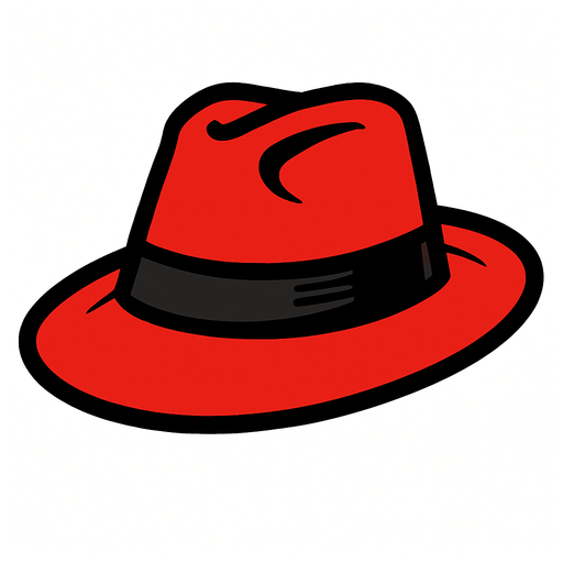 sombrero de mafioso de color rojo.
In-Game asset.  2d.  High contrast.  No shadows