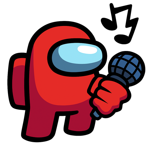 FNF among Us.
In-Game asset.  2d.  High contrast.  No shadows