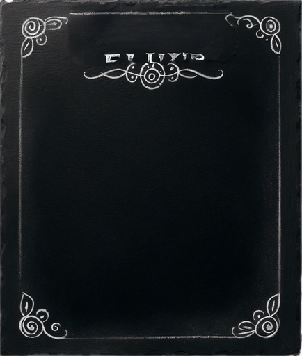 Word "ELIXIR" in chalk