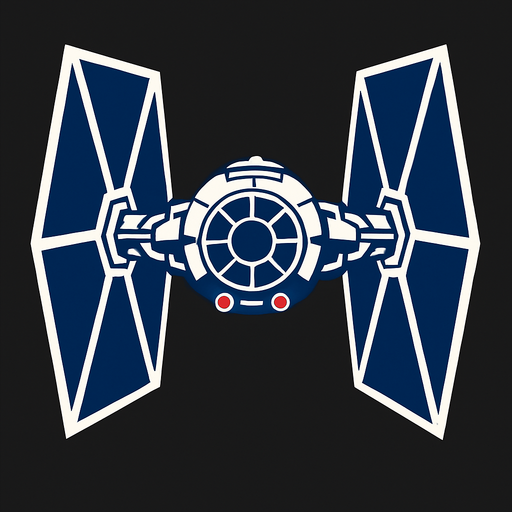 Tie fighter.
In-Game asset.  2d.  High contrast.  No shadows
