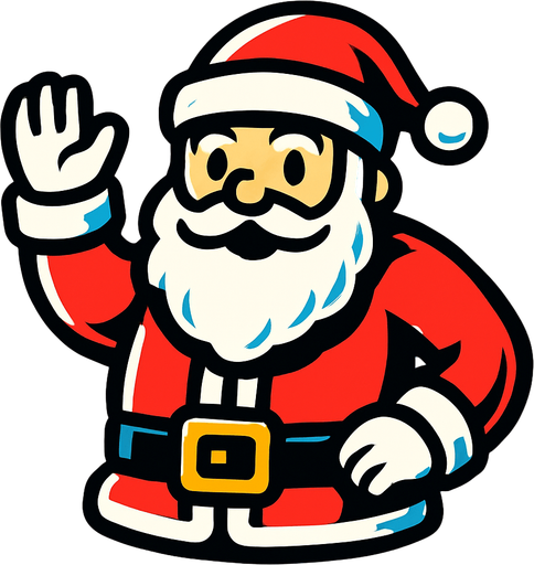 santa.
In-Game asset.  2d.  High contrast.  No shadows