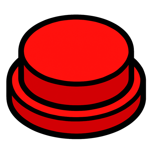 button red 2d.
In-Game asset.  2d.  High contrast.  No shadows