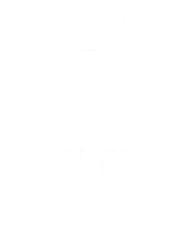 white, simple digital badge icon, clean futuristic circuit look, top-down view, 76x76 pixels, no text, no glow, flat lines only.
High contrast.  No shadows