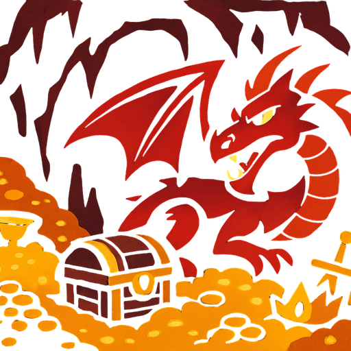 Fond d'écran tanière de dragons.
In-Game asset.  2d.  High contrast.  No shadows