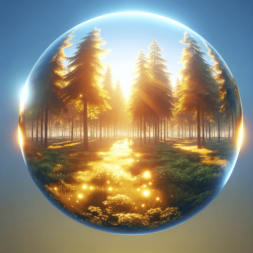 Beautiful shinny forest sky.
Single Game Texture.  In-Game asset.  2d.  Blank background.  High contrast.  No shadows