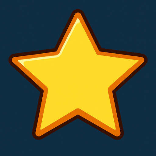 Star.
In-Game asset.  2d.  High contrast.  No shadows