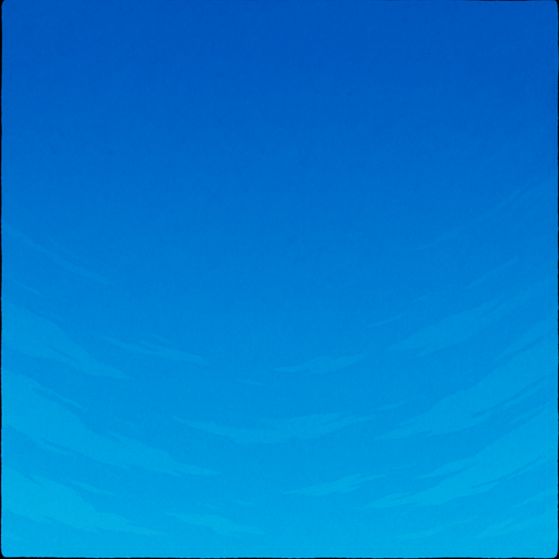 Has un cielo bonito sin nubes y sin bordes.
In-Game asset.  High contrast.  No shadows