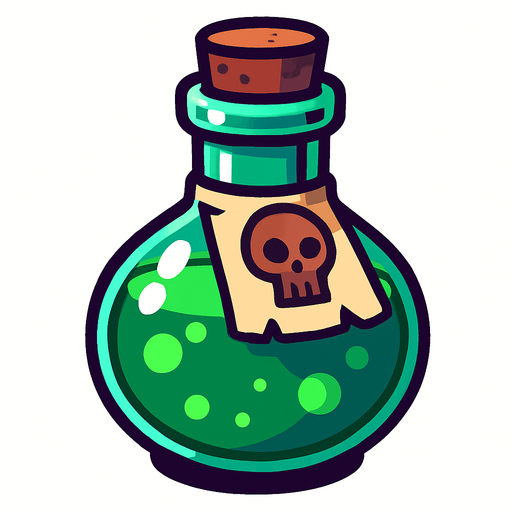 İksir.
In-Game asset.  2d.  High contrast.  No shadows