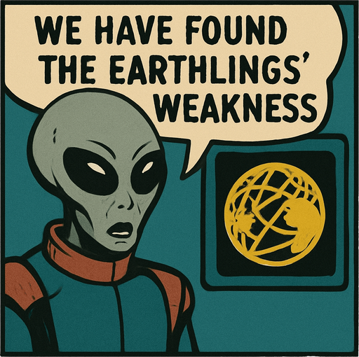 Make sure spelling in speech bubble is correct "We have found the earthlings weakness"