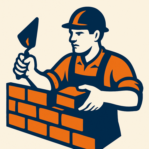 brick layer.
In-Game asset.  2d.  High contrast.  No shadows