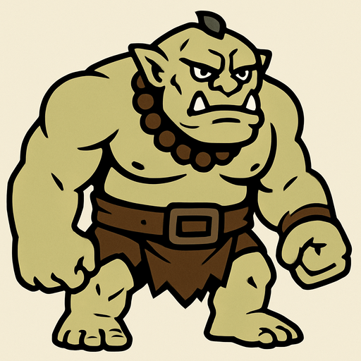 Ogro.
In-Game asset.  2d.  High contrast.  No shadows