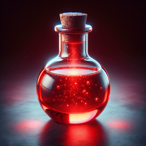 red potion
red potion, no background
