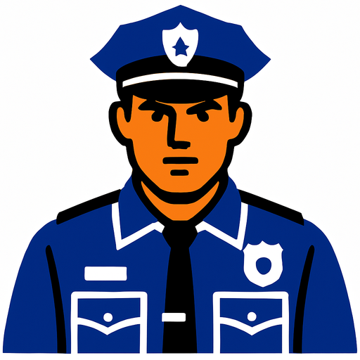 police.
In-Game asset.  2d.  High contrast.  No shadows