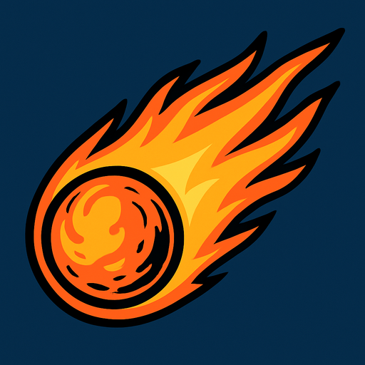 comet.
In-Game asset.  2d.  High contrast.  No shadows