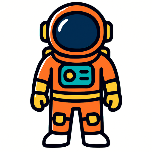 Make me a astronout.
In-Game asset.  High contrast.  No shadows